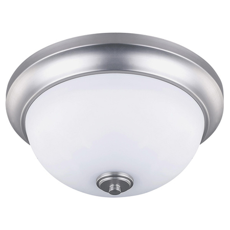 CANARM New Yorker, Ifm256A13Bpt, 2 Light Flush Mount, Flat Opal Glass, 60W Ty IFM256A13BPT